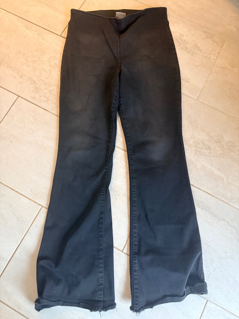 Knox Rose Black Flare Jeans - Size 12